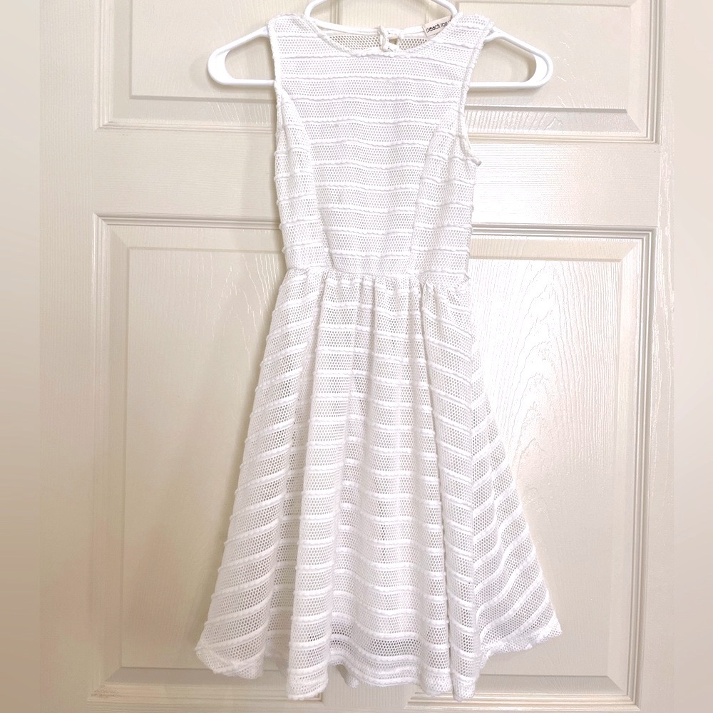 PEACH ROYAL white dress